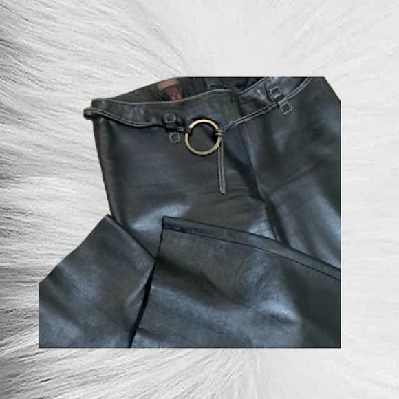 🖤Beautiful Danier Leather Black Pants - Picture 10 of 12